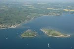 Luftaufnahme Ochseninseln